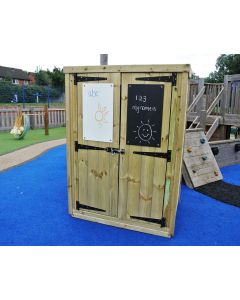 Outdoor Storage Shed With Mark Making