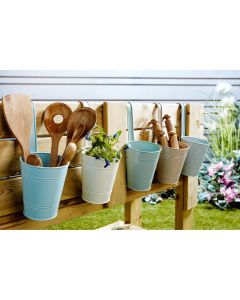 Coloured Metal Fence Planters - Pack of 5