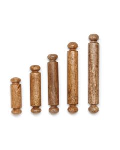 Wooden Rolling Pins - Pack of 5 