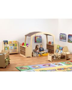 Millhouse Reading Zone Taupe Roof Without Baskets