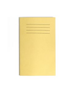 Exercise Book 6 x 4in 64 Pages 8mm Ruled - Yellow - Pack of 100