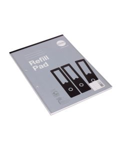 Rhino A4 Refill Pads 80 Pages 8mm Ruled Grey - Pack of 10
