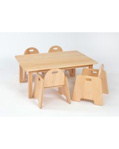 Galt Rectangular Table With 4 Chairs - 15-24 Months