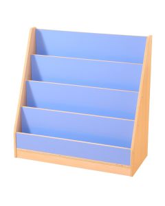 Pastel Blue & Maple 4 Tier Book Display