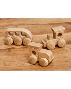 Wooden Trains Set 