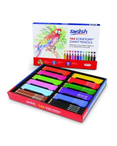 Swash Colour Pencil Komfi Giant Assorted - Pack of 144