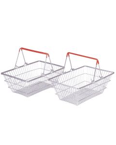 Metal Shopping Basket X 2