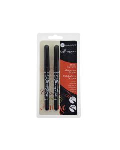 Manuscript Italian Markers - Black - Pack of 2