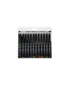 Manuscript Italian Markers - Assorted Colours - 1.4mm - Pack of 12