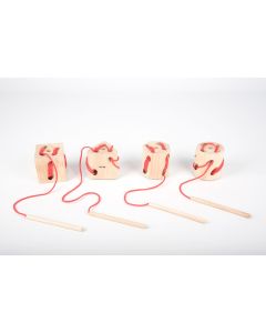 Wooden Lacing Shapes