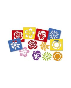Flower Stencils - Pack of 6