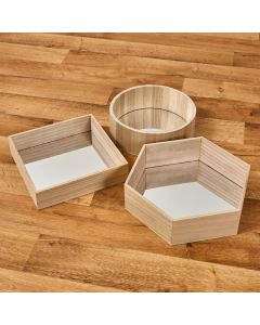 Wooden Mirror Trays - Pack of 3