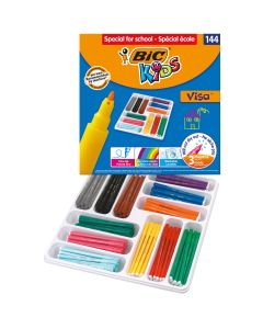 BIC Kids Visa Colour Felt Tips Fine - Pack of 144