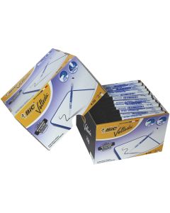 BIC Velleda 1721 Dry Wipe Pens Black - Pack of 200