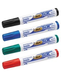 BIC Velleda 1701 Dry Wipe Makers Black - Pack of 48