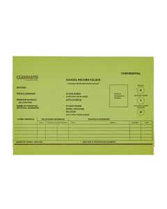 Classmates Record Folder A4 - Green - Pack of 10