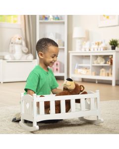White Wooden Play Cradle