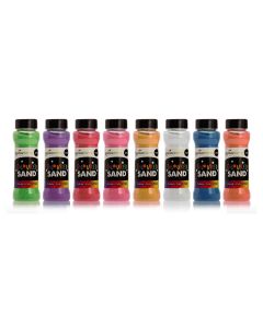 Eco-Friendly Coloured Sand - 220g Shakers - Pack of 8