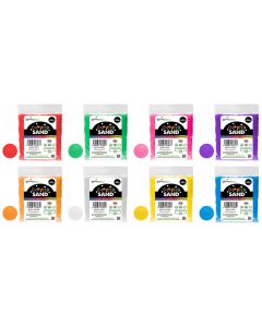 Eco-Friendly Coloured Sand - 485g Refills - Pack of 8