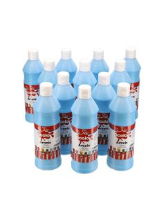 Scola Artmix Ready Mixed Paint - 600ml - Sky Blue - Pack of 12