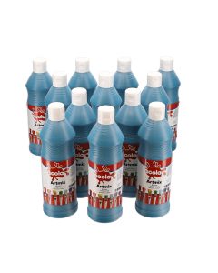 Scola Artmix Ready Mixed Paint - 600ml - Turquoise - Pack of 12