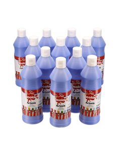 Scola Artmix Ready Mixed Paint - 600ml - Cobalt Blue - Pack of 12