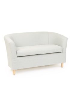 Slub Chenille Tub Sofa - Grey