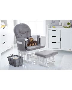 Reclining Glider Chair and Stool