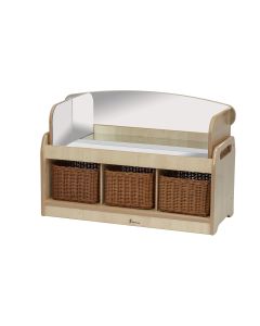 Low Mirror Play Unit With Mirror & Baskets