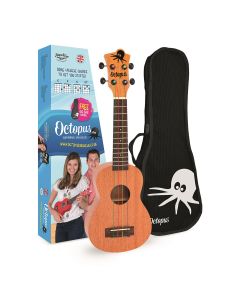 Octopus Soprano Ukulele Outfit With Colour Strings