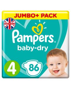 Pampers Baby Dry Size 4 - Pack of 86
