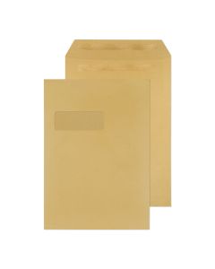 C4 Manilla Press Seal Window 115gsm - Pack of 250
