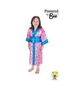 Multicultural Costumes - Printed Satin Kimono and Obi Belt - 3-5 Years