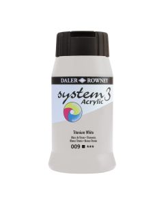 Daler-Rowney System3 Acrylic Paint - 500ml - Titanium White