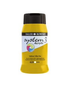 Daler-Rowney System3 Acrylic Paint - 500ml - Cadmium Yellow 