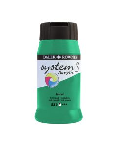 Daler-Rowney System3 Acrylic Paint - 500ml - Emerald Green