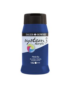 Daler-Rowney System3 Acrylic Paint - 500ml - Phthalo Blue