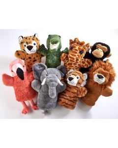 Wild Animal Puppets - Pack of 8