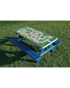 Junior Gameboard Picnic Bench - Play Town Top - Green