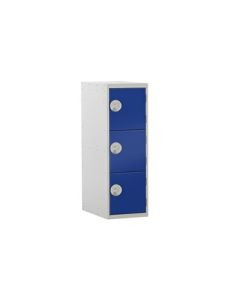 3 Door Locker With Deadlock - Blue