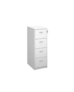 Classmates 4 Drawer Wooden Filing Cabinet - White