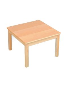 GALT Square Solid Beech Classroom Table - 690 x 690 x 300mm - Beech