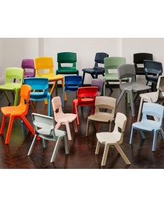 One Piece Chair Black - 11-13 years- Seat Height 43cm