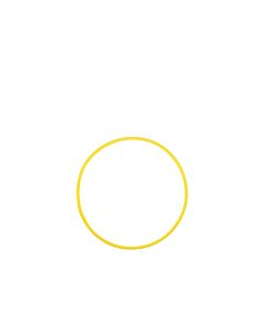 Hula Hoop - 610mm - Yellow