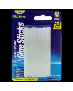 TEXET Hot Melt Glue Sticks - Pack of 14