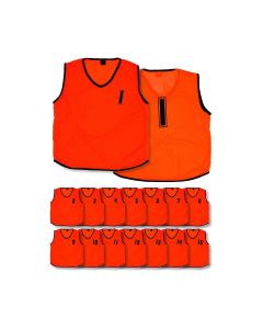 Numbered Training Bibs - Orange - Adult - Pack of 15