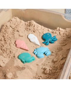 Silicone Sand Moulds- Pack of 5