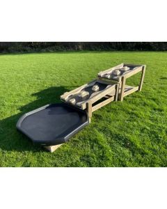 Outdoor Water Chute & Play Tray Table