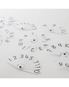 Pupil Number Fans Pack of 10