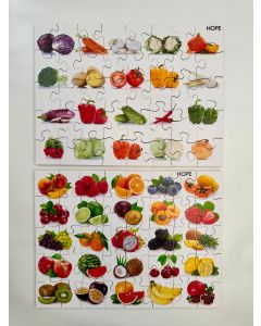 Healthy Eating 40 Piece Midi Floor Puzzle Fruit & Vegetables